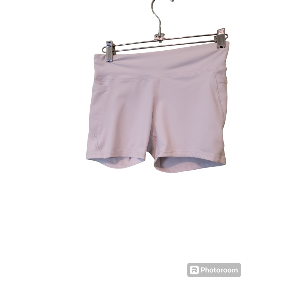 Layers Shorts Summer Activewear White Side Pockets Sz Large Girls Spandex - Picture 2 of 4